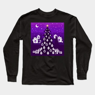 Season’s Greetings, small Finnish  town celebrating Christmas Long Sleeve T-Shirt